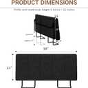 Twin Size Headboard Only-No Assembly, Upholstered Headboard Twin Size Linen Fabric Modern Style Headboards Extra-Thick, Black
