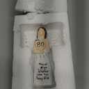 80 Birthday Gift for Women - May All Your Wishes Come True Happy 80th Sculpted Hand Painted Figurine (80th Birthday Gifts)