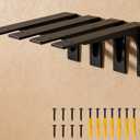 10 inch x 6 inch Shelf Support Bracket Heavy Duty, L Shelf Brackets ,max Load 300lbs, , Metal Brackets for Shelves, Counter top Bracket ,Corner Brace,Pack of 4. (10 "x 6 " Supporting Bar)