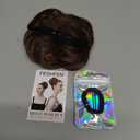 FESHFEN Messy Bun Hair Piece - Wavy Synthetic Chignon Scrunchies for Instant Volume, Elastic Bun Ponytail Hair Extensions Thick Hairpieces for Women, Dark Brown & Light Auburn Mixed 1.50 oz (Medium)