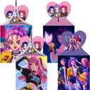 YEEFIGRO 12Pcs Demon Movie Hunters Party Gift Boxes Party Supplies for Kids Birthday Decorations