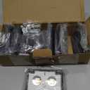 A.bigwhale Solar Fence Lights Outdoor, LED Solar Deck Light Waterproof, 8 Pack Balcony Lights Outside Solar Powered for Outdoor Stairs, Step, Railing, Yard, Patio Decor, Warm White