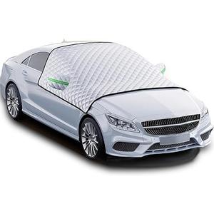 AiWi Space Larger Coving Winter Frost Guard Ice and Snow Windshield CoverComprehensive Windshield Protector with Soft, 5 Layers Durable Material, Easy Storage (S) for Sedans and Compact Hatchbacks
