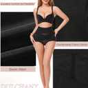 Dulchany Tummy Control Shapewear Panties for Women Body Shaper Seamless Underwear Panty Girdle (Black, S)