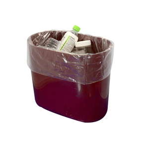 55 Gallons 1.3 Mil Clear Low Density Trash Bags 22" x 14" x 58" - 100 Bags/Case