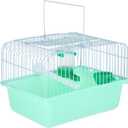 VANZACK Portable Birdcage Parrot Cage Parakeet Parakeet Travel Bird Carrier Bird Accessories Bird Carrier Travel Small Bird Cockatiel Abs Light Green (23.60X16.70X16.00CM)