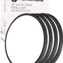 4Pack 16 Inch Led Flush Mount Ceiling Light,32W,3480LM,3000K/4000K/6000K 3CCT Selectable,Black Ultra-Slim Ceiling Lighting Fixture,Round Low Profile Flat Panel Light for Bedroom,Kitchen,Hallway,Office