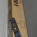 Tripod TV Stand for 23-75 inch Flat Screen/Curved TVs up to 100 lbs, Outdoor TV Stand with 15 Tilt, Height Adjustable Portable TV Stands with Safety Design, Max VESA 600x400m, Black