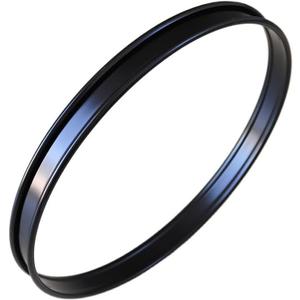20 Inch Replacement Bass Drum Hoop for Bass Drum Kit Durable Black Steel Rim for Bass Drums
