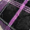 Electric Blanket Heated Throw, Soft Flannel 50"x60" Plaid Heating Blanket with 8 Hours Auto Off 10 Fast Heating Levels Machine Washable Sherpa Heated Blanket with Overheating Protection Purple