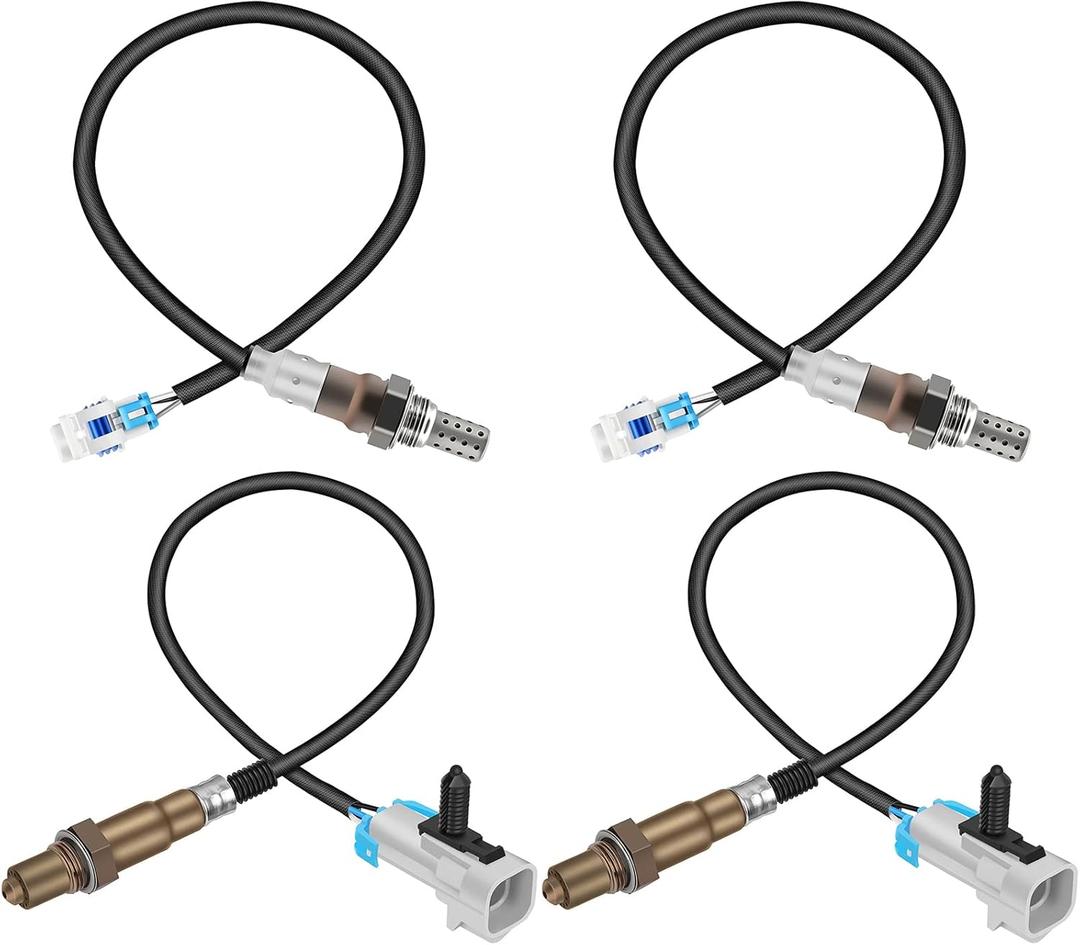 O2 Sensor Upstream and Downstream 234-4668 213-4229, Oxygen Sensor Set of 4 for Chevy Silverado Suburban Tahoe, for GMC Sierra Yukon, for Cadillac Escalade 5.3L 6.0L