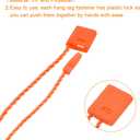 MECCANIXITY Hang Tag String Snap Lock Pins Loop Price Tag Fastener Plastic Tags Ties Orange 7 Inch Pack of 1000