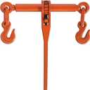 Koch 099312 3/8-inch, Grade 70 and 1/2-inch, Grade 43 Ratchet Load Binder, Powder Coated Orange Steel, 9,200 lbs. Working Load Limit