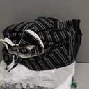 Striped Duvet Cover Set Full Size, 100% Washed Cotton Linen Feel Bedding Comfy Breathable Rustic Farmhouse (Full, Double Stripe-Black/White)