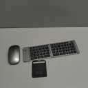 Wireless Foldable & Folding Keyboard and Mouse for iPad, Bluetooth Combo for Business & Travel, Portable Design Compatible with Windows, iOS, Android Tablets, Smartphones, and Laptops