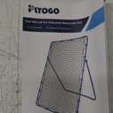 PLYOGO Volleyball Rebounder Net, 4×7FT Bounce Back Practice Net with 5 Adjustable Angles, Indoor Outdoor Easy-Set Up Training Equipment for Improving Spiking Skills, Carrying Bag & PU Volleyball