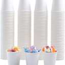 Lamosi 300 Pack 3 oz Paper Cups for Bathroom, Disposable Small Mouthwash Cup, 3oz Mini Espresso Cups for Travel, Party, Picnics, Home, Applicable to Cup Dispenser