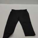 THE GYM PEOPLE Thick High Waist Capris Yoga Pants with Pockets, Tummy Control Workout Running Yoga Leggings for Women (Large, Black)