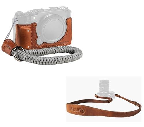 SMALLRIG X-M5 Leather Half Case Kit for FUJIFILM+Universal Leather Camera Neck Strap SMALLRIG X-M5 Leather Half Case Kit for FUJIFILM+Universal Leather Camera Neck Strap