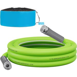 RVGUARD RV Water Hose 15 FT, 5/8'' Inside Diameter Drinking Water Hose, Lead-Free and No Leaking Garden Hose for RV, Trailer, Camper and Garden