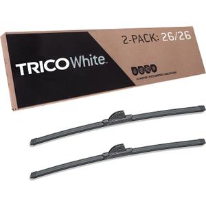 TRICO White 26" + 26" Extreme Weather Premium Winter Automotive Replacement Windshield Wiper Blades (Set of 2), Passenger and Driver Side All-Weather Beam Wiper Blades for Select Vehicle Models (26" + 26" Pair Pack)