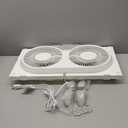 HOLMES 9" Twin Digital Window Fan, Reversible Airflow Blades, In/Out Exchange, 3 Speeds, Built-In Extender Panels, Ideal for Home, Bedroom or Office, Remote Control, White