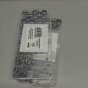 2 x 201pcs Locknuts Assortment Kit,M3 M4 M5 M6 M8 M10 M12 Metric Nylon Insert Lock Nuts Set,304 Stainless Steel Lock Nuts