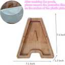 Wooden Letter Piggy Bank, Cute 26 Alphabet Money Bank, Personalized Bills and Coins Bank Money Box, Cash Saving Bank for Adults Boys Girls Best Gift (W)