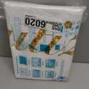 Mi Bautizo Backdrop First Holy Communion Baptism Christening Party Decorations Banner Blue Floral Glitter Gold Dot Newborn Baby Shower Photography Background Photo Booth Props (94X70 inch (8x6FT))