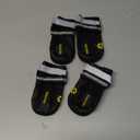 QUMY Dog Shoes for Large Dogs, Medium Dog Boots & Paw Protectors for Winter Snowy Day, Summer Hot Pavement, Water-Resistant in Rainy Weather, Outdoor Walking, Indoor Hardfloors Skid-Resistant Sole (Size 6: 2.6''x3.0''(W*L) (Pack of 4))