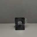 HappyHapi Book Ends, Metal Bookends for Shelves, Non-Skid Book End to Hold Books, Black Book Stopper/Holder for Office Home Kitchen, 5.7X 4.9 X 6.5 in, 2 Pair(4  Pcs, Large)