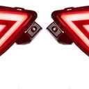 Dreamseek Rear LED Reflector Tail Light for Mazda CX-5 CX5 2013 2014 2015 2016 Brake Bumper Lamp w/Red Light Blinking Turn Signal (Red Lens)