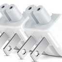 5 x Mac AC Wall Adapter Plug Duckhead US Wall Charger AC Cord US Standard Duck Head for MacBook Mac iBook/iPhone/iPod Power Adapter Brick (2 PCs)