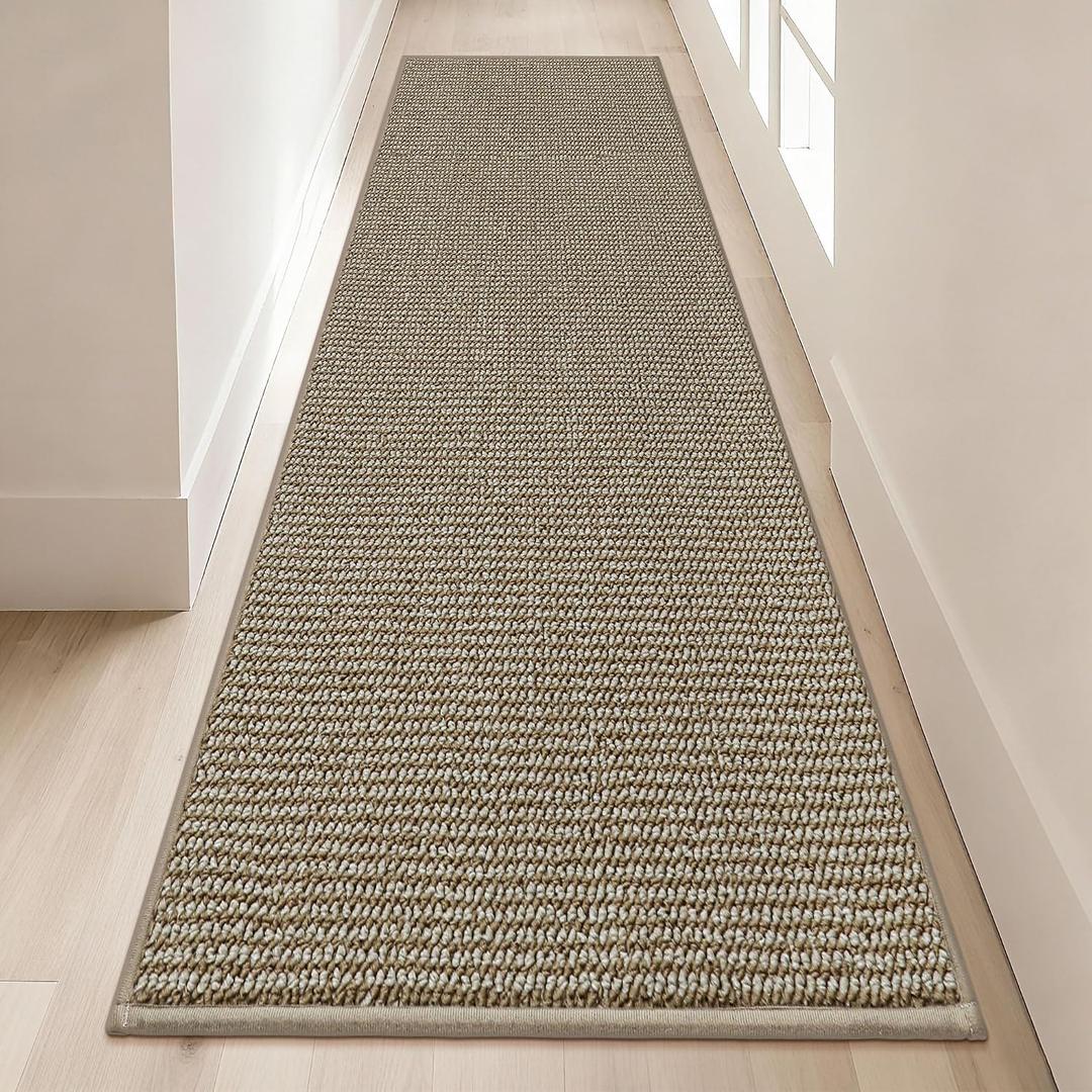 BEQHAUSE Hallway Runner Rugs 2x8, Hallway Rug Washable, (Rolled-Up NO Creases) Non Slip Runner Rug Absorbent Stain Resist Carpet Runner, Entryway Rugs Floor Mat Laundry Room Rugs