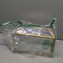 Glass Wedding Card Box with Lock, 12.6x5.9x9 inches Large Gold Card Boxes for Wedding Reception, Keepsake Display, Graduation, Party Centerpiece Decorative Box