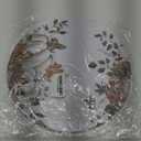 50 PCS Thanksgiving Flower Paper Placemats Disposable,13.5 Inch Fall Boho Vintage Wildflower Sunflower Harvest Round Table Mats Decor for Wedding Birthday Home Party Supplies