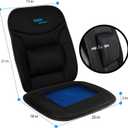 Sojoy Truck Seat Cushion with Firm Lumbar Support,Gel Seat Pad with Upper Lower Back Support Pillow for Office,Car,Truck, Pain Relief Coccyx Seat Cushion