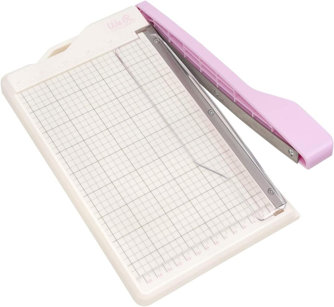 We R Memory Keepers Mini Guillotine Paper Cutter-Lilac