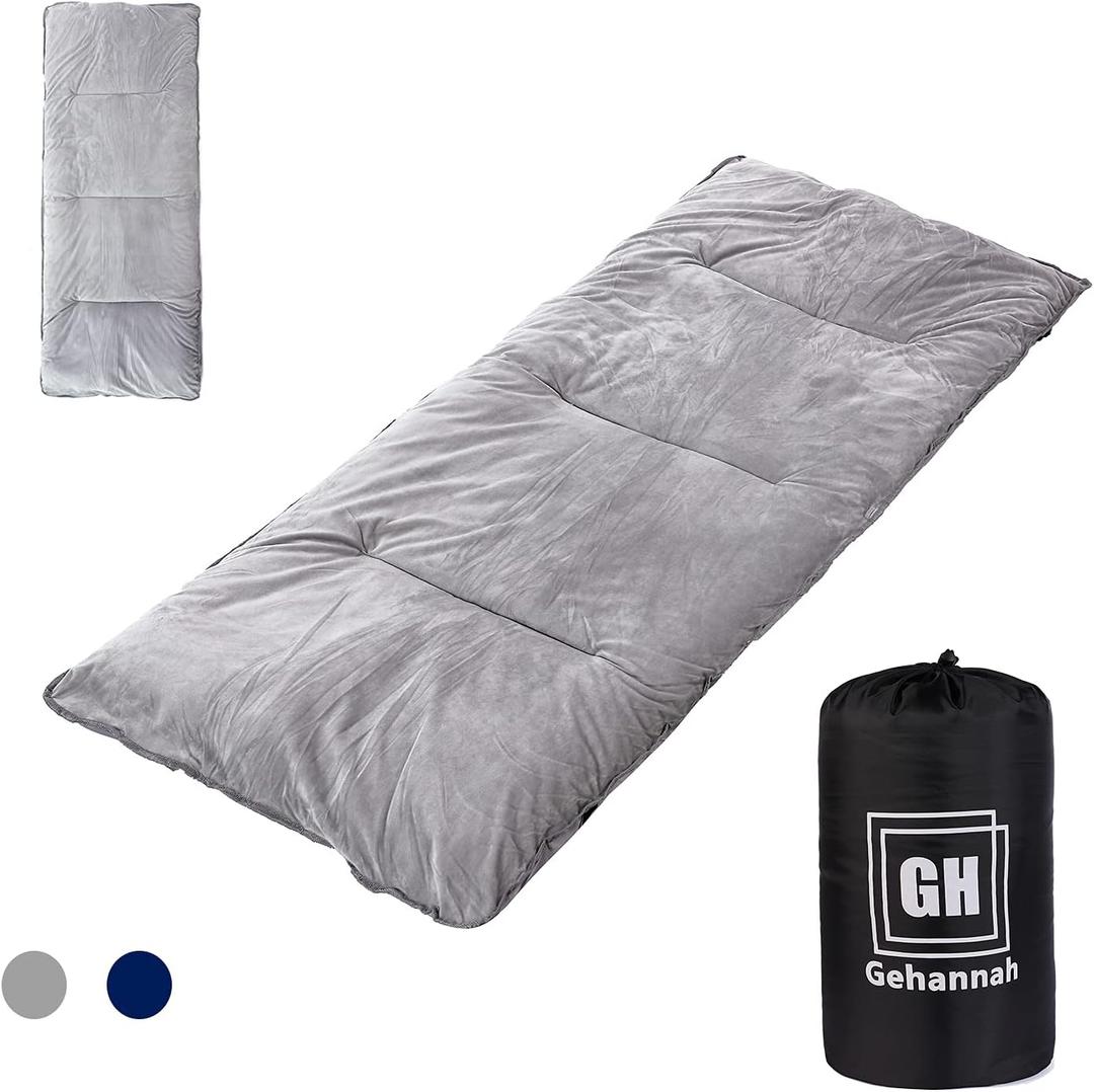 Thick Camping Sleeping Pad, Soft Comfortable Microfiber Camping Cot Pads for Adults, Lightweight Foldable Sleeping mats for Traveling Hiking Backpacking Traveling