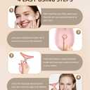 7 Color Face and Neck Massager Light Therapy, Red Light Based Facial Massager for Skin Care, Firming, Smoothing (Rose Golden)