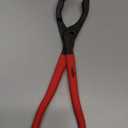 HORUSDY 12" Adjustable Oil Filter Pliers, Adjustable Oil Filter Wrench Removal Tool (Red)