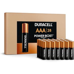 Duracell Coppertop AAA Batteries with Power Boost Ingredients, 23 Count (Pack of 1). Re-closable pack for quick, easy access and organized storage. Triple A Battery with Long-lasting Power (AAA - 23 Count (pack of 1))