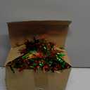 50FT Christmas Tinsel Garland, Red Green & Gold Thick Metallic Twist Garland for Xmas Tree, Holiday Party Decorations, Shiny & Flexible Indoor Outdoor Festive Streamers for Mantel, Stairs & DIY Crafts