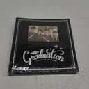 Lanpn Graduation Scrapbook Self Adhesive Photo Album, DIY Memory Scrap Book Grad Picture Album Sticky Magnetic Pages holds 4x6 5x7 8x10 A5 Picture (Small 20 Sheets/40 Pages, Black-Window)