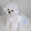 YQYS Pet Vest Dress, Tutu Skirts for Puppy, Summer Sundresses for Small Dogs and Cats Rainbow Color Large