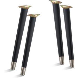 TEMI 16" Wood Table Legs Premium Set of 4 Wooden Furniture Legs for Desk, Coffee Table, Bench, Chair, Dresser, Bed, and Cabinet Strong, Durable and Easy to Install