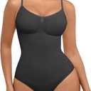 FeelinGirl Shapewear Bodysuit for Women Tummy Control Seamless Sculpting Full Body Shaper Snatched Waist Bodysuit (X-Small-Small, Black)