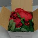 Felice Arts 2 Pack Red Artificial Rose Garland, Each 6.5FT Fake Flower Garland, Hanging Floral Vines for Wedding Table Teepee Mirror Home Party Decor (Burgundy)