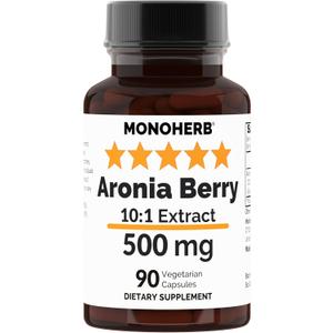 MONOHERB Aronia Berry Extract 500 mg - 90 Vegetarian Capsules
