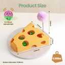 Interactive Cat Toy Puzzle Toys for Indoor Cats Felt Maze Box Kitten Toys Pet Cat Games Self Play Fun Exercise Hide Seek Moving Cat Toy for Bored Adults Cats Encourages Hunting Instincts